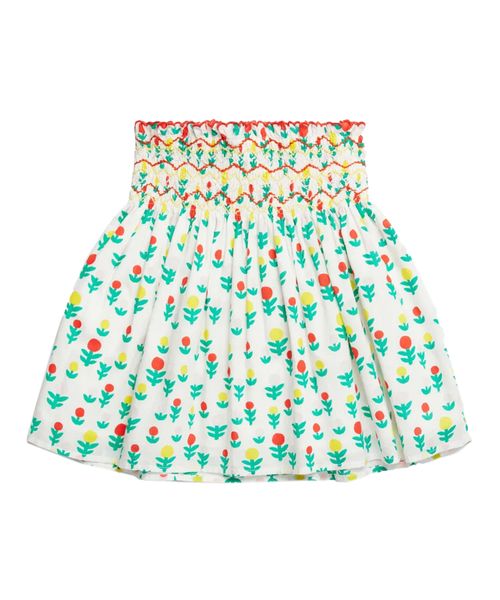 Printed skirt with elastic waist