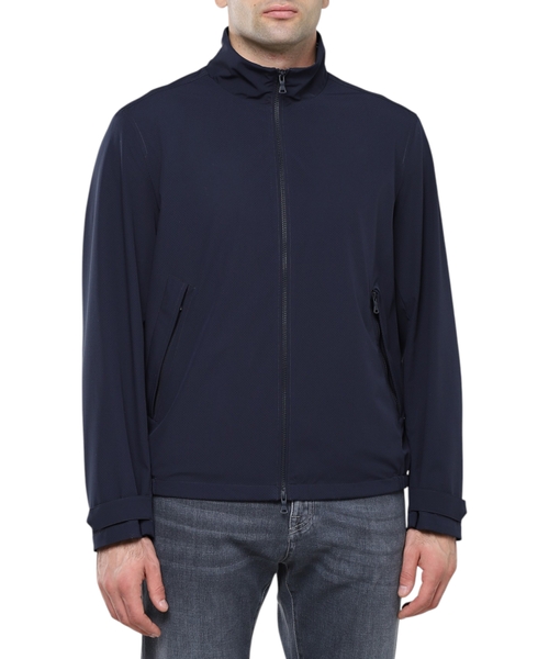 Long sleeve jacket with zip fastening