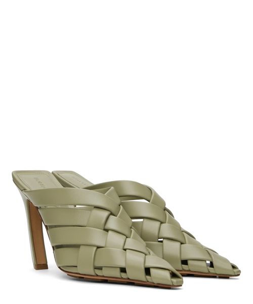 Woven design leather Alfie mules