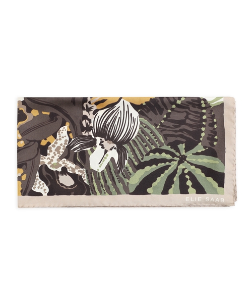 Шарф с цветочным принтом