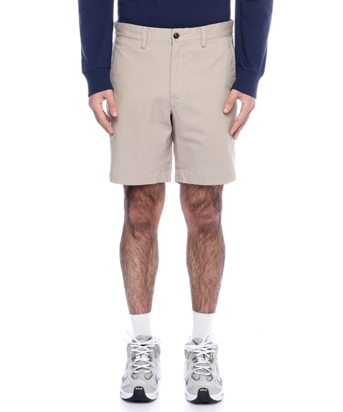 Düz biçimli pambıq şort