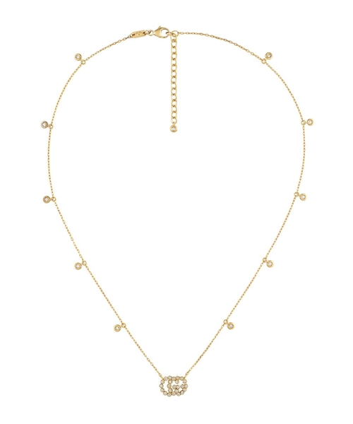 Brilyant daşlarla bəzədilmiş GG Running boyunbağı