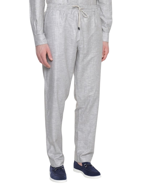 Elastik bel ilə düz biçimli şalvar