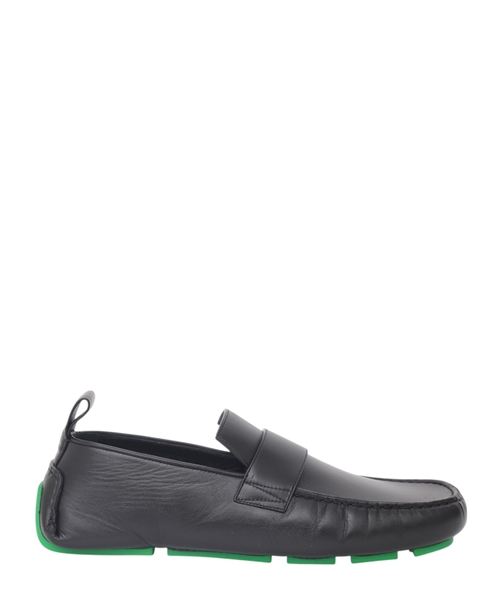 Leather Parakeet moccasins