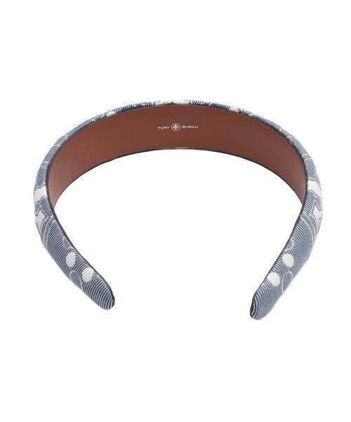 Tory Burch Tモノグラム ワイド ヘアバンド Hair Barrette Tory Burch T Monogram Wide Canvas Headband In