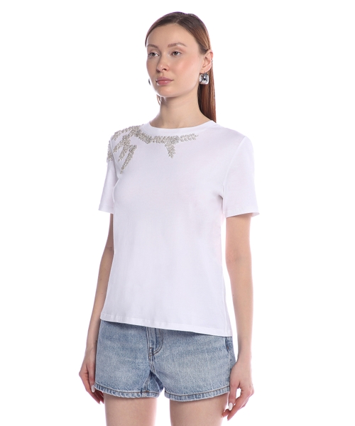 citybreeze★PIGMENT MINI EMBROIDERED SHORT SLEEVE T-SHIRT Custom T-Shirt Summer New Trendy Brand Loose Street Cotton