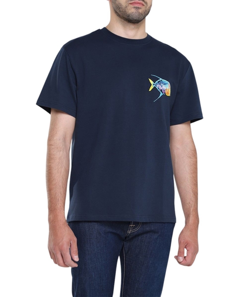 Футболка с круглым воротником и короткими рукавами