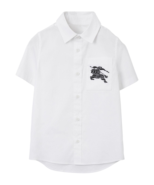 Logo embroidery detail short-sleeves shirt