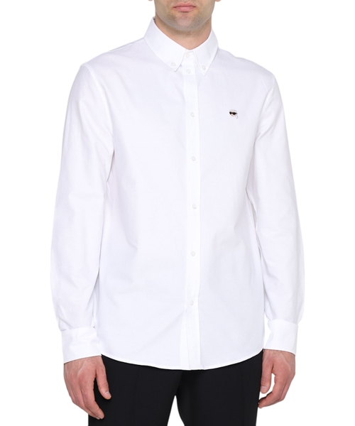 Long sleeve shirt with classic collar