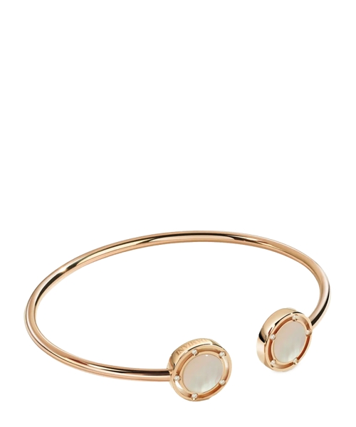 Diamonds and mother of pearl embellished bracelet