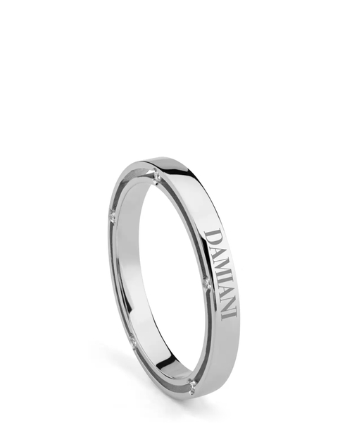 White gold and diamond wedding band