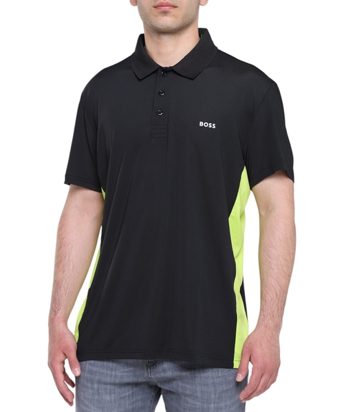 Поло с воротником на трех пуговицах