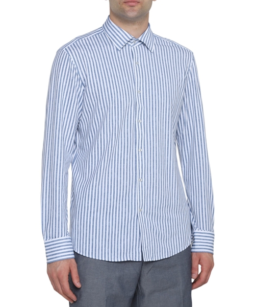 Рубашка с принтом в полоску