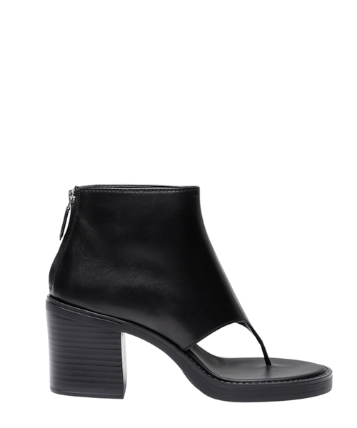 T-ön hissəli dəri çəkmə