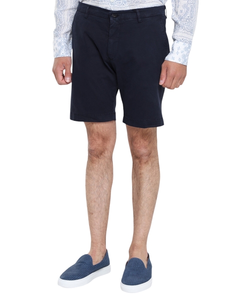 Straight-fit cotton shorts