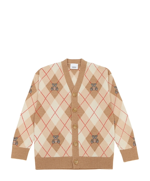 Printed long sleeve cardigan