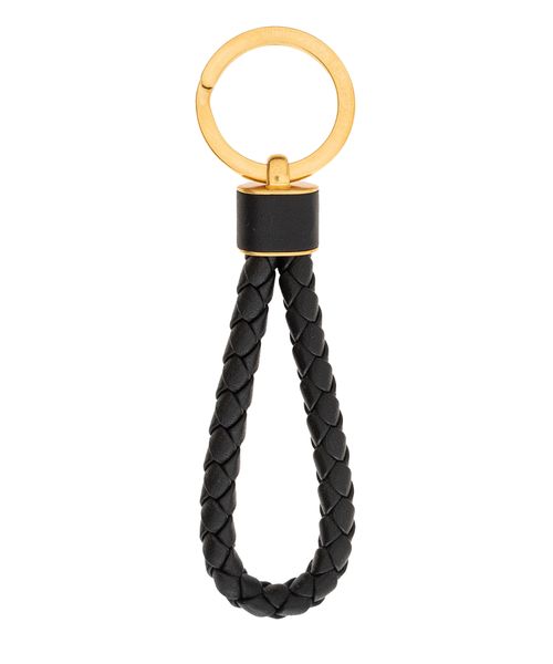 Woven design leather keyring | Emporium