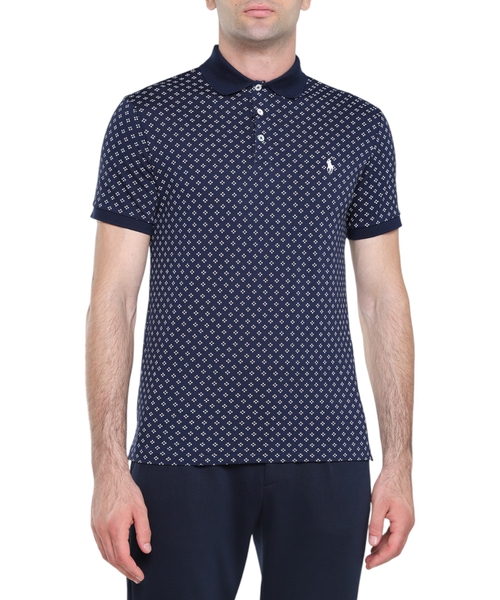 Short sleeve straight fit polo