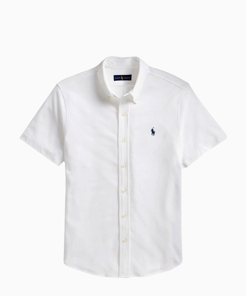 Short sleeve shirt with classic collar