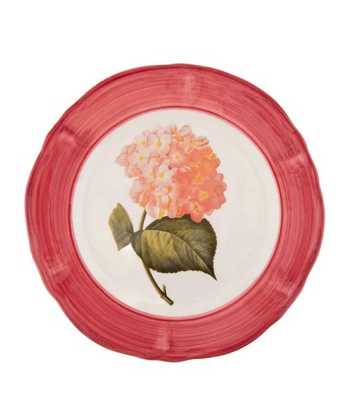 Flower printed plate