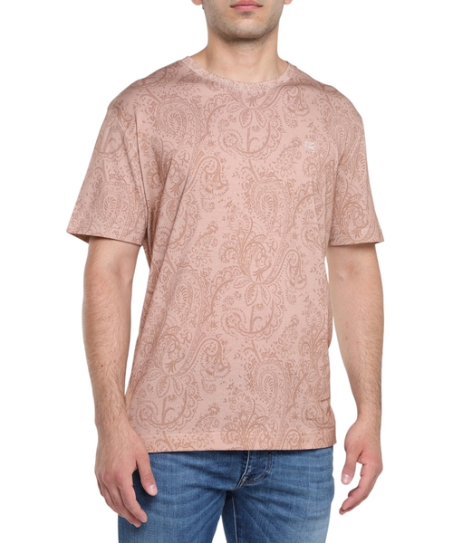 Paisley print cotton t-shirt