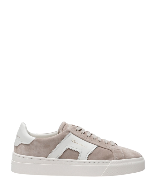 Lace up sneakers with logo print