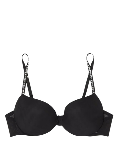 Rhinestone embellishment bra
