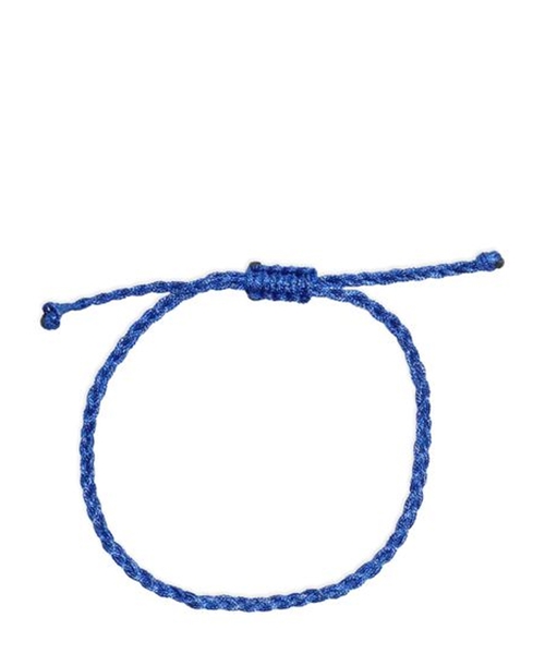 Braided bracelet with metallic trim