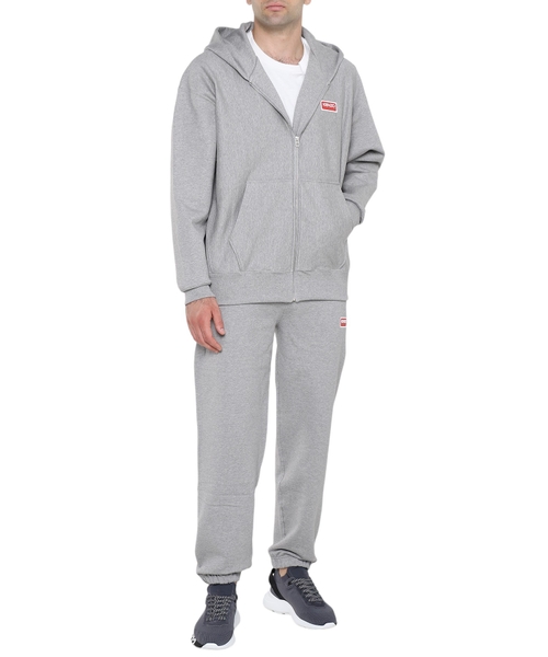 Loqo printli kapüşonlu kardiqan