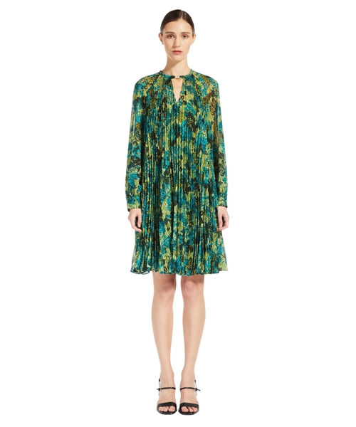 Платье Pina из принтованного плиссированного жоржета