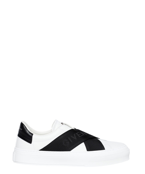 Loqo detallı elastik üst hissəli krossovka