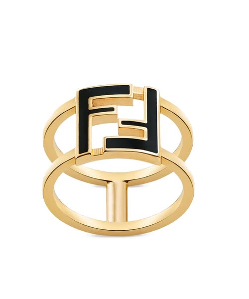 Forever Fendi logo details embellished ring | Emporium