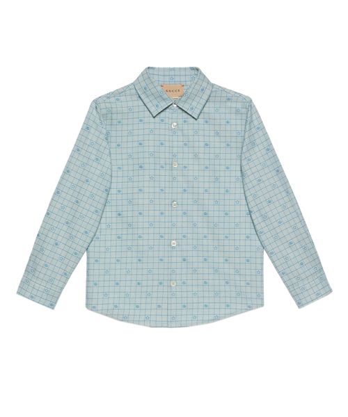 All over logo print shirt