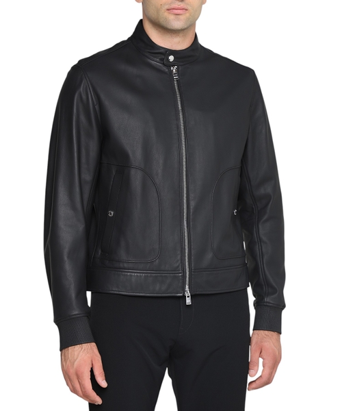 Long sleeve leather jacket