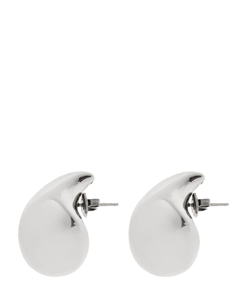 Bottega Veneta gümüşü damla formalı sırğa