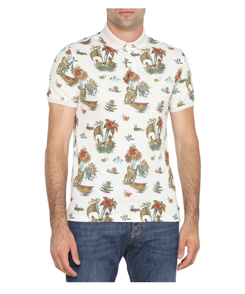 Short sleeve polo with classic collar