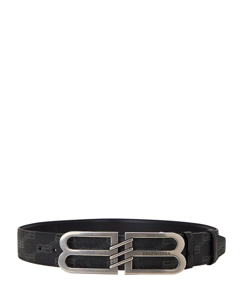 Loqo detallı metal hissəli kəmər