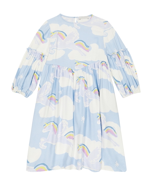 Rainbow detail dress