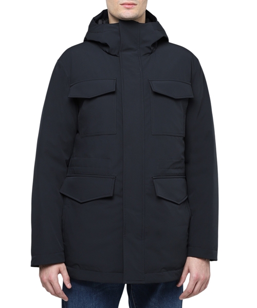 Long sleeve jacket with zip fastening
