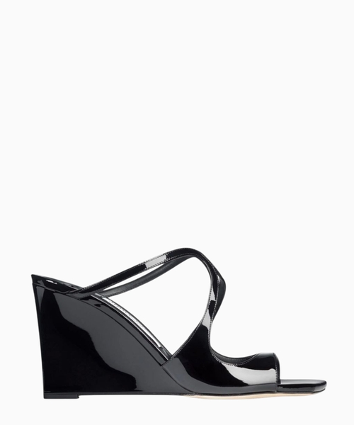 Parlaq dərili Anise Wedge mulu