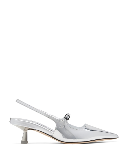 Metallik dəri dizaynlı qayıqvari Didi ayaqqabısı