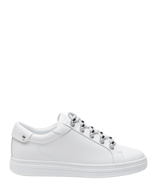 Antibes Pearls embellished leather sneakers