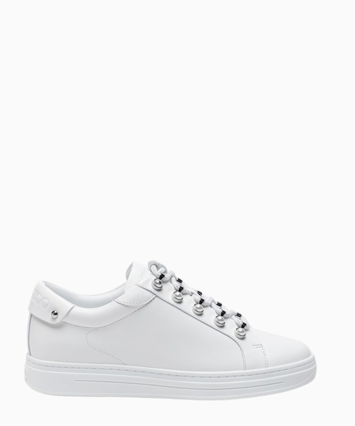 Antibes Pearls embellished leather sneakers