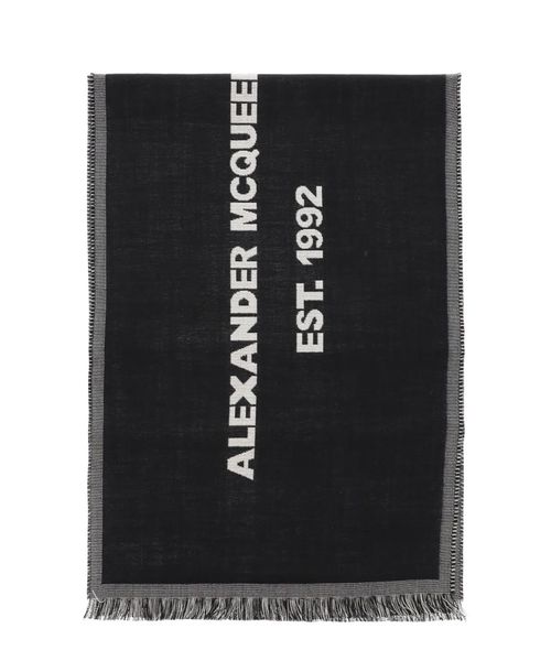 Scarf with logo print