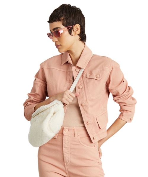Cotton cropped jacket