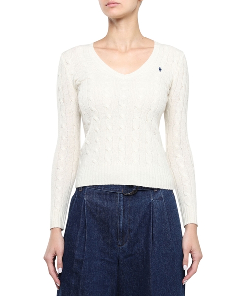 Loqo naxış detallı pullover