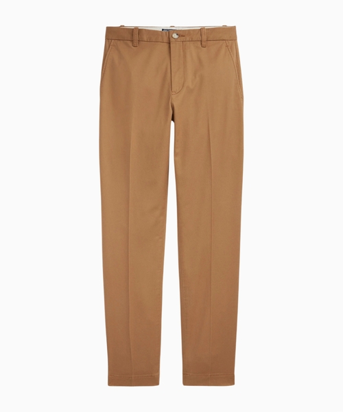 Cropped straight-fit trousers