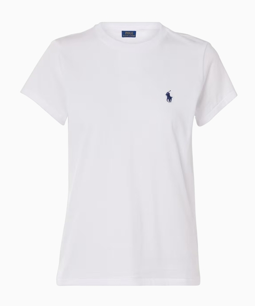 Loqo naxışlı qısaqol T-shirt