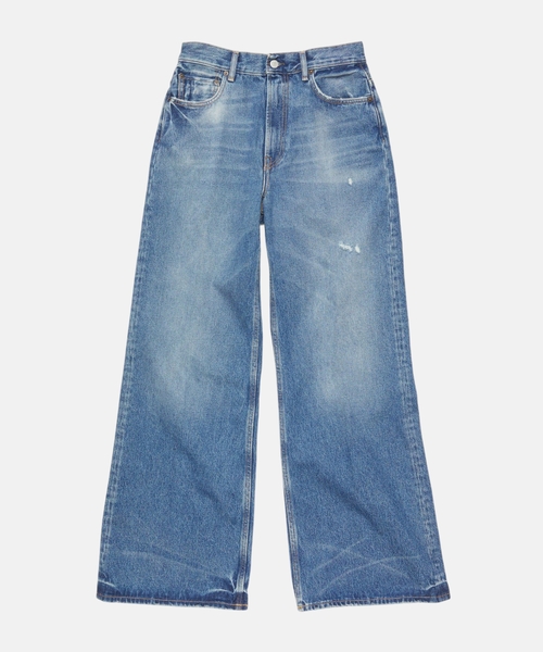 Джинсы с завышенной талией