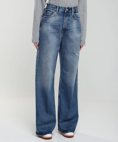 Джинсы с завышенной талией